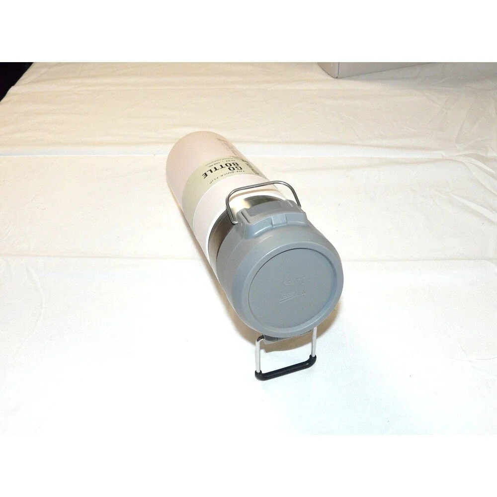 Stanley White and Gray Stainless Steel Travel Bottle